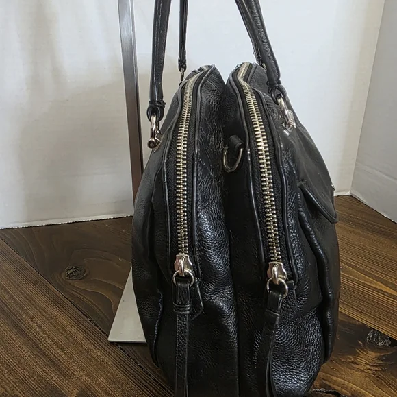 Coach Madison Georgie Satchel in black leather - Picture 5 of 15